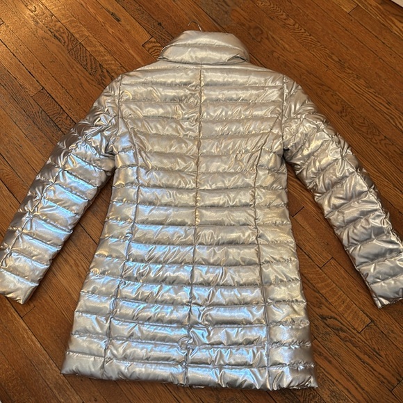 *NEW* LOVE MOSCHINO SILVER PUFFER JACKET - Picture 3 of 13